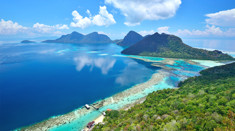 Panoramic view of Borneo to support Nusantara article