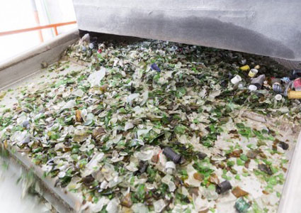 glass recycling machine