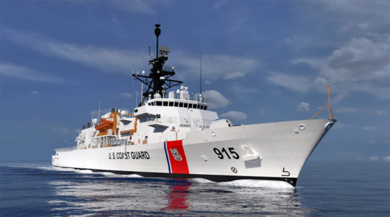 Heritage-class Offshore Patrol Cutters on the sea