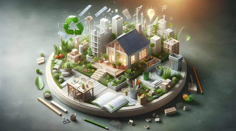 Animation of house surrounded by eco-friendly icons to support EPDs article