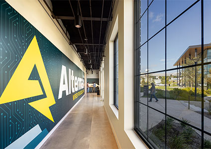 interior of the Alterman corporate campus in Live Oak, Texas