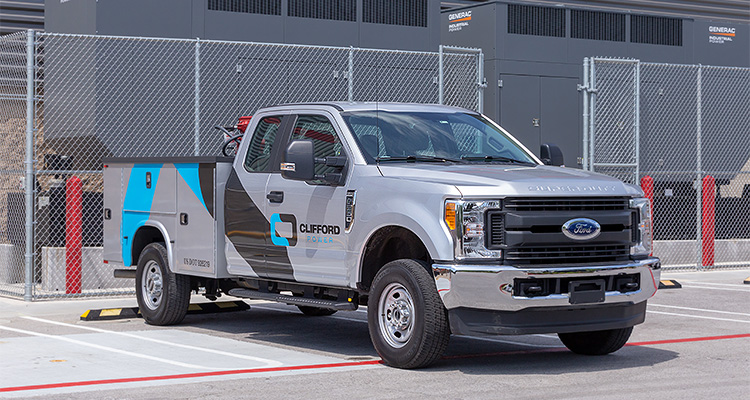 Clifford Power Systems pick-up truck