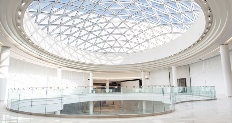 Family-owned glass supplier and distributor, GGI, marks 125 years of industry-leading excellence the interior of the American Dream Mall, a large shopping and entertainment complex located in New Jersey, USA