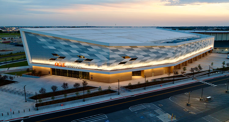 Leading at the forefront of commercial contracting, Midwest Drywall’s people remain its greatest asset the OG&E Coliseum, which is part of the Tulsa County Expo Square in Tulsa, Oklahoma