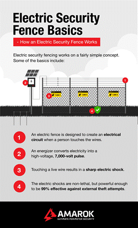 Electric Security Fence Basics infographic