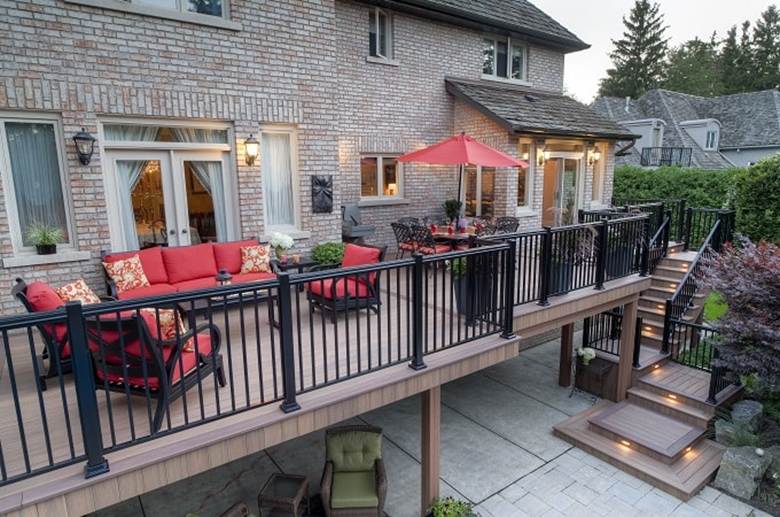 Large outside decking area by Wolf Home Products