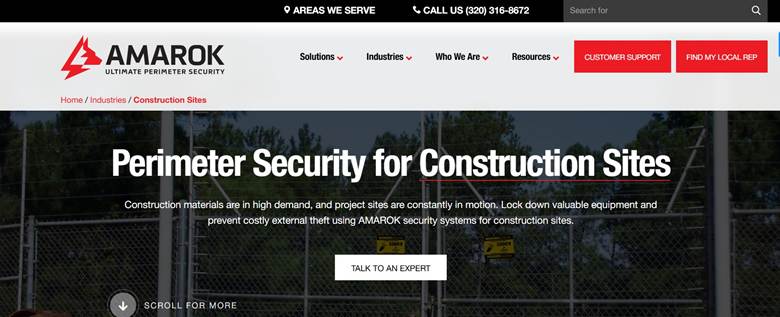 Amarok construction security website