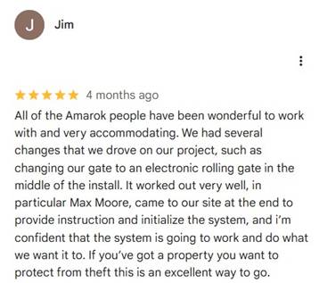 Amarok 5 star Google review
