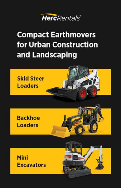 Herc Rentals compact earthmovers