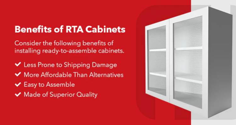 Benefits of RTA Cabinets infographic