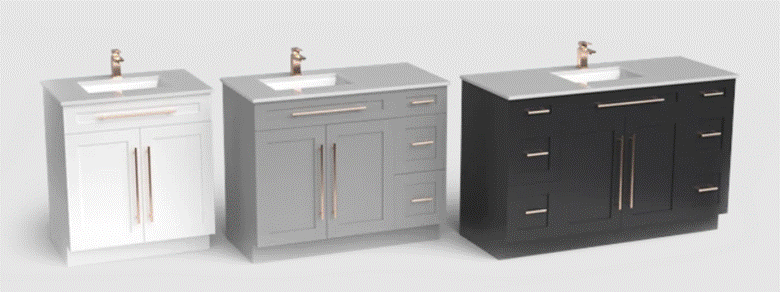Wholesale wood bathroom vanities from PKB Cabinetry.