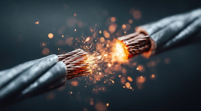 Cable sparking with copper wires to support Electrical Safety article