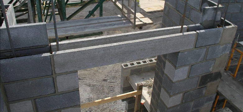 Concrete lintels by York Building Products.