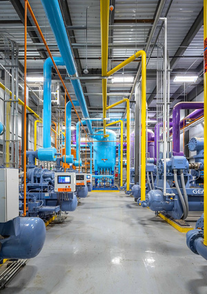 a large industrial refrigeration system