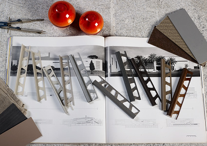 Schluter-TRENDLINE textured aluminum tile edge profiles