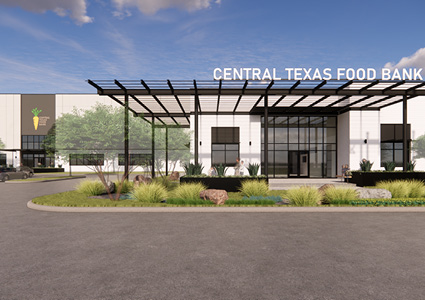 the new Central Texas Food Bank facility being built in Waco, Texas