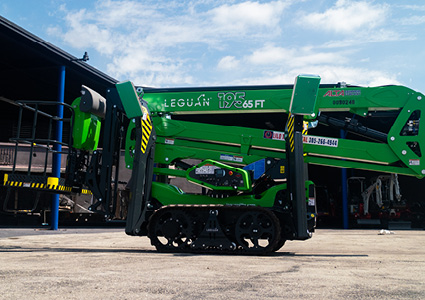 a Leguan 190 spider lift