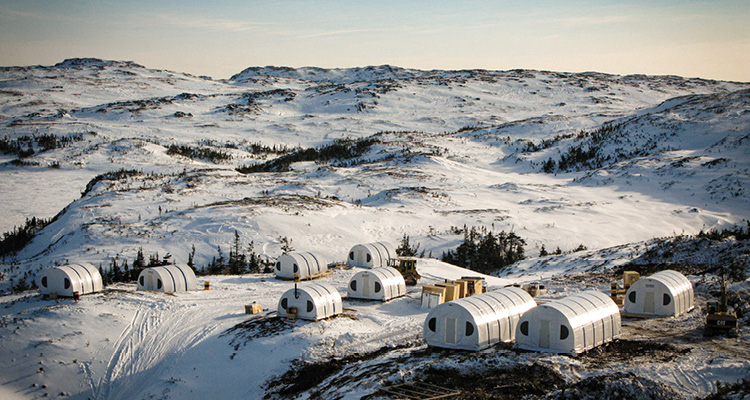 a remote Arctic base camp