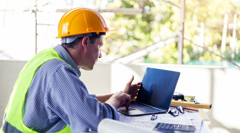 Illustration of AI agents coordinating digital construction workflows across architecture, engineering and construction teams.