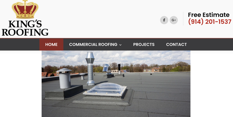 King’s Roofing website