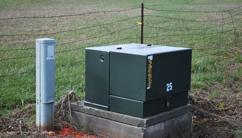 emergency generator outside in site