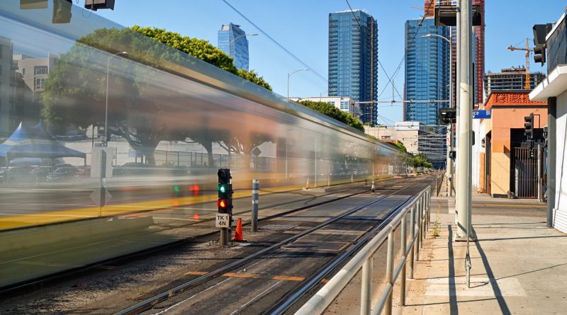 Skanska and Stacy Witbeck East San Fernando Valley light rail construction project in Los Angeles