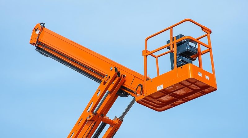 Aerial lift close up