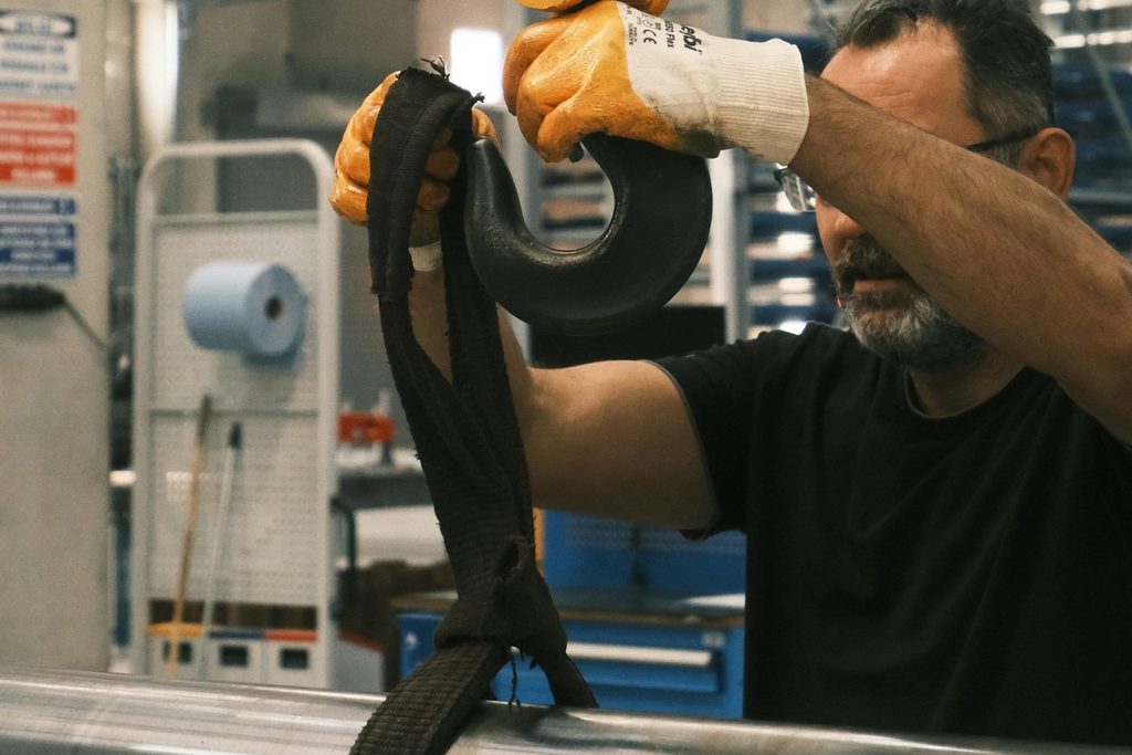 Man using Bull Rigging equipment