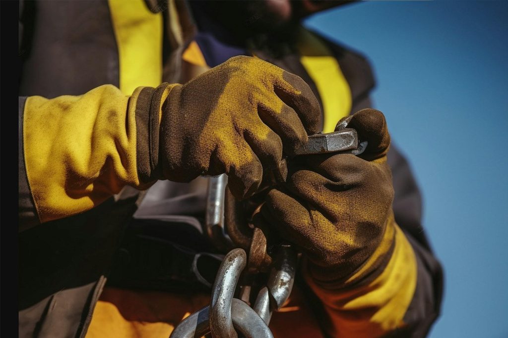 Construction safety professional using Bull Rigging equipment