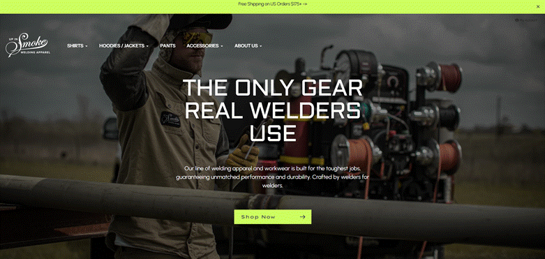 Up In Smoke Welding Apparel